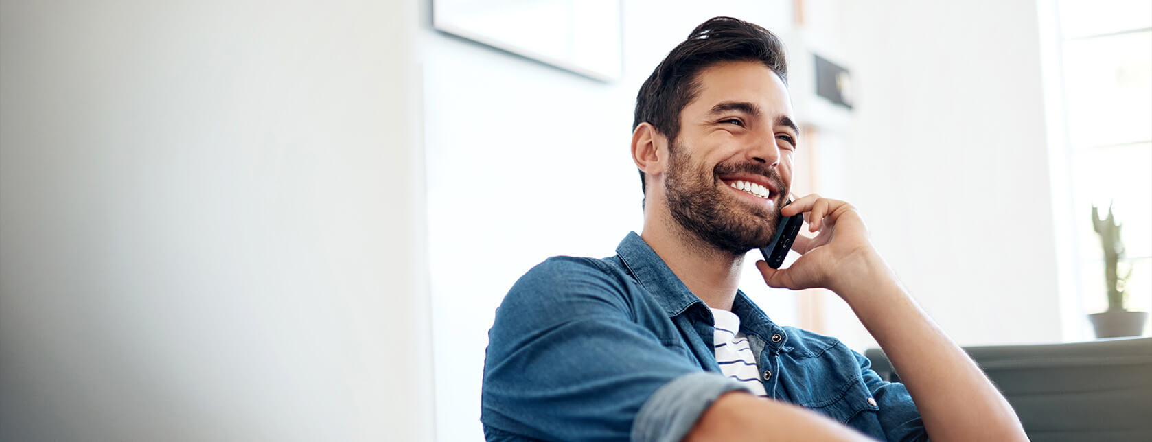 man talking on the phone