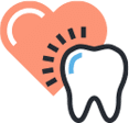 tooth and heart icon