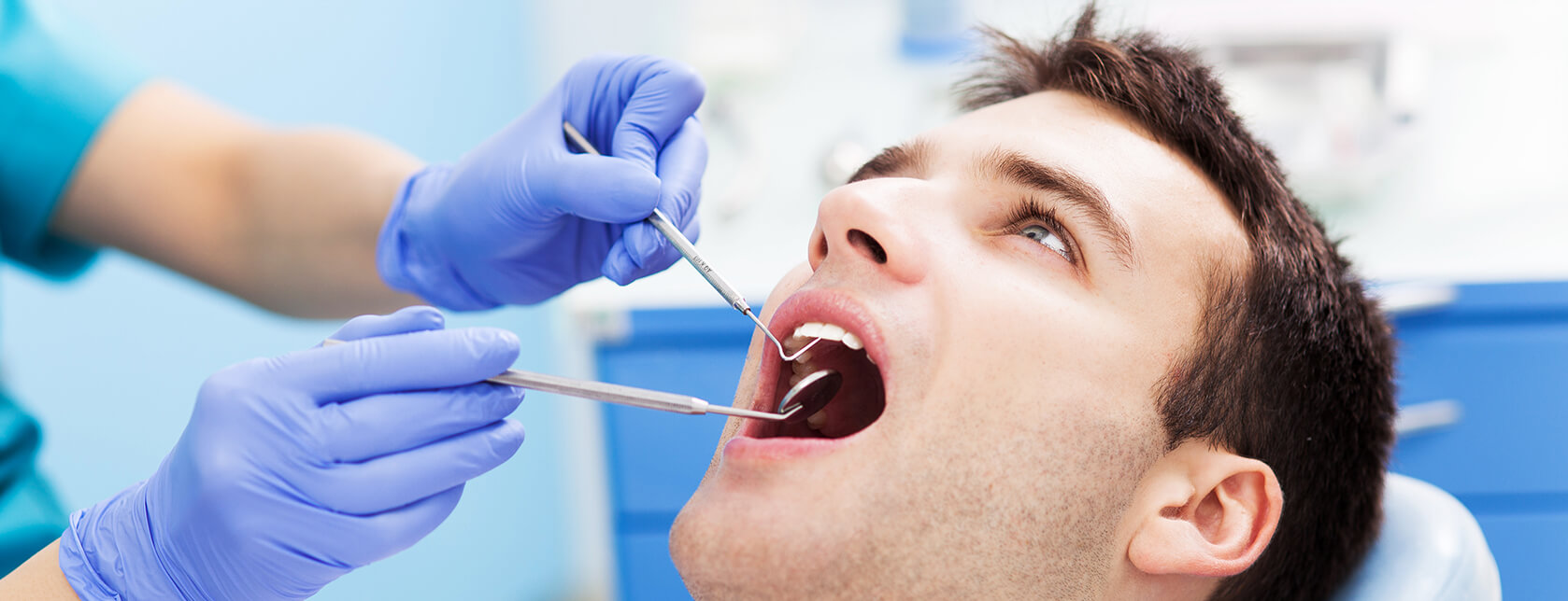 dental patient undergoing a dental examination